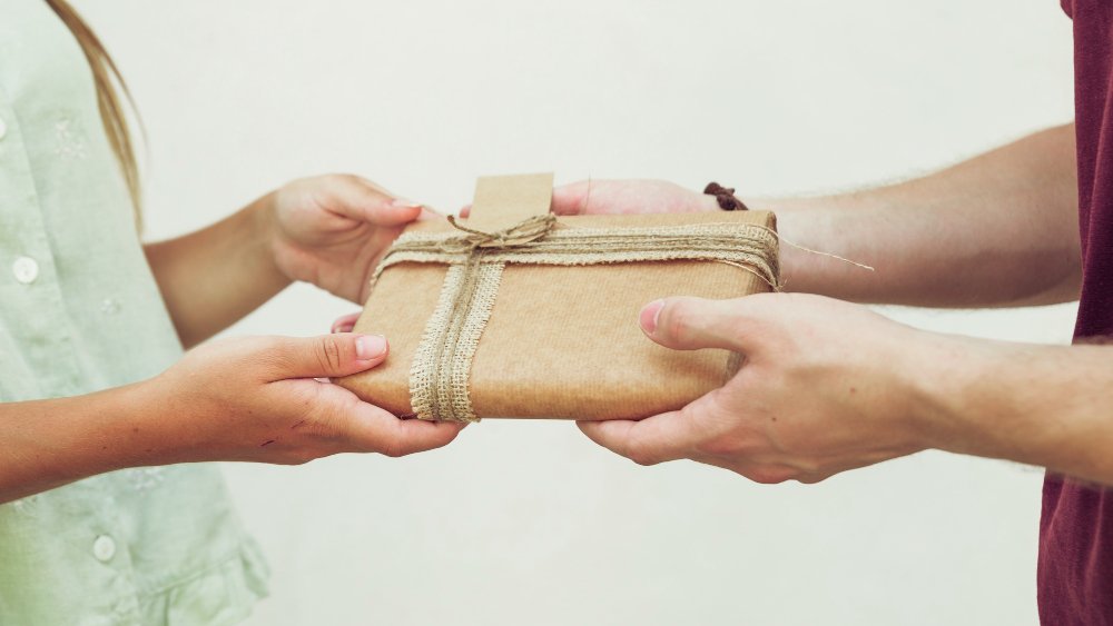 receiving gift