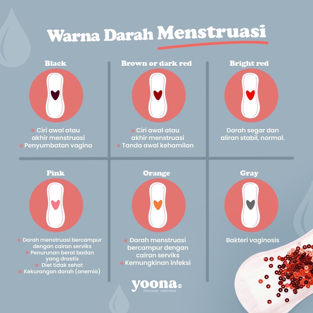 warna darah haid yang normal