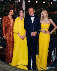 lisa blackpink dengan anne hathaway dan priyanka chopra